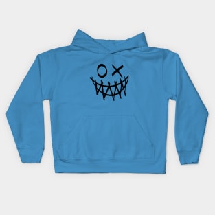 scary smile face Kids Hoodie